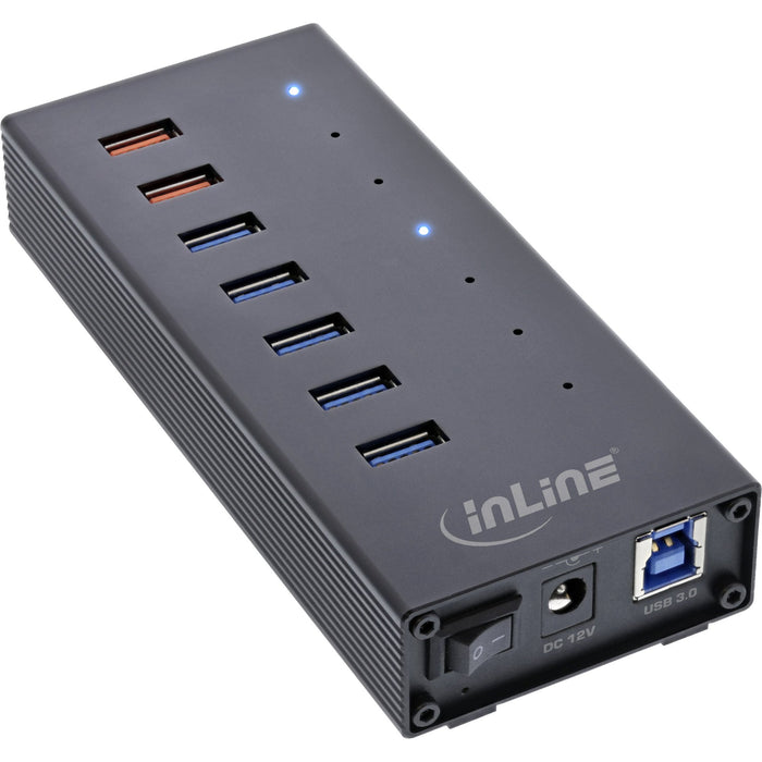 EAN 4043718305315 - InLine 35395I hub de interfaz USB 3.2 Gen 1 (3.1 Gen 1) Type-B 5000 Mbit/s Negro imagen 1