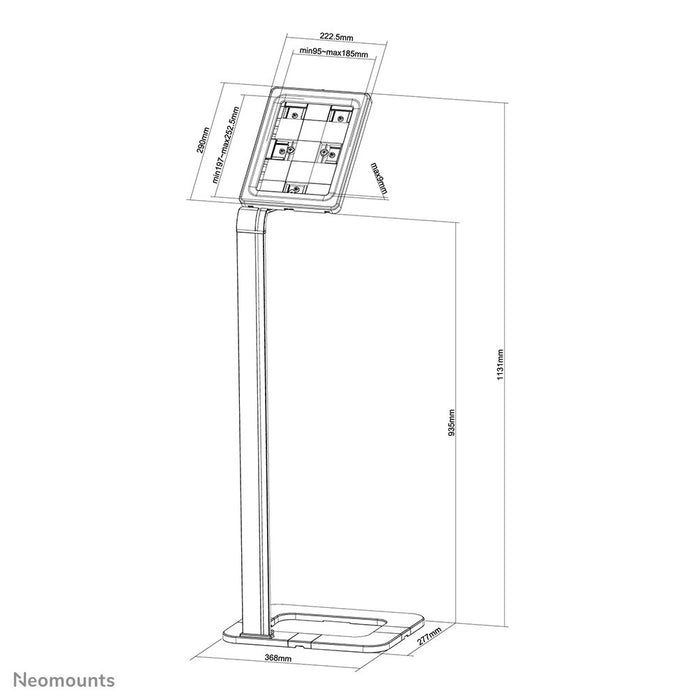 EAN 8717371444914 - Neomounts TABLET-S100SILVER soporte de seguridad para tabletas 25,6 cm (10.1") Plata imagen 3