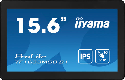 EAN 4948570122530 - iiyama ProLite TF1633MSC-B1 pantalla para PC 39,6 cm (15.6") 1920 x 1080 Pixeles Full HD Pantalla táctil  imagen 2