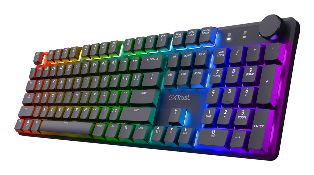 EAN 8713439253689 - Trust GXT 868 Torix teclado Juego USB + RF Wireless + Bluetooth QWERTY Inglés de EE. UU. Negro imagen 1