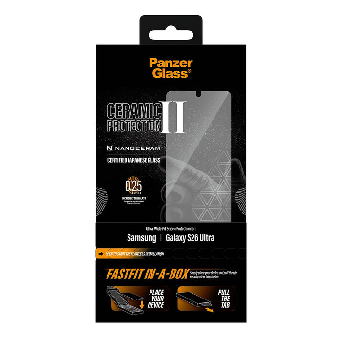 EAN 5715685039447 - PanzerGlass ® Ceramic Screen Protector Samsung Galaxy S26 Ultra | Ultra-Wide Fit w. FASTFIT IN-A-BOX Prot imagen 3