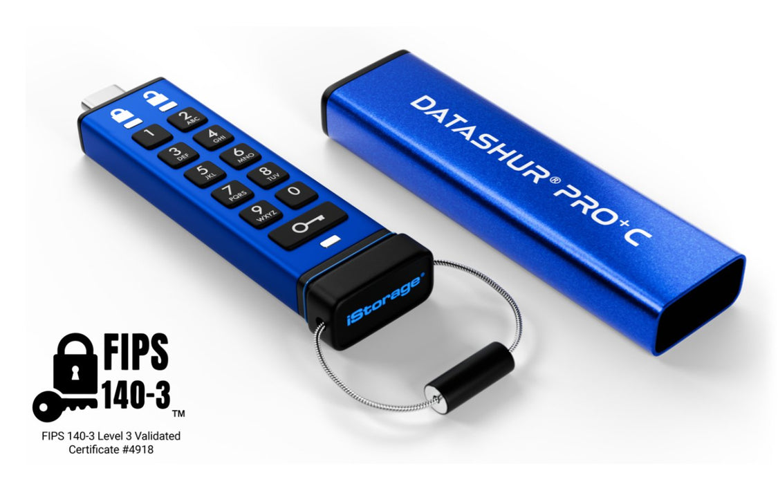 EAN 5060220254046 - iStorage datAshur PRO+C unidad flash USB 32 GB USB Tipo C 3.2 Gen 1 (3.1 Gen 1) Azul imagen 1