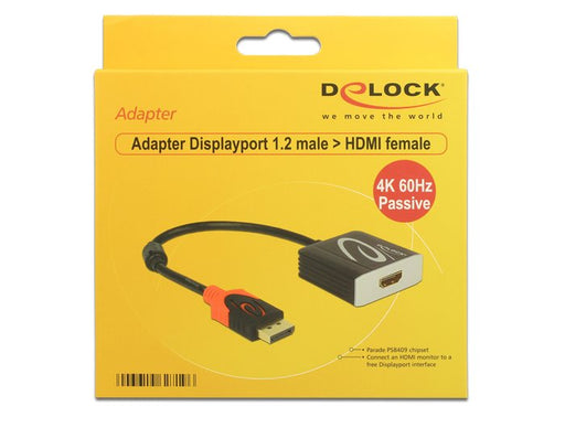 EAN 4043619627196 - DeLOCK 0.2m, Displayport/HDMI 0,2 m Negro imagen 2