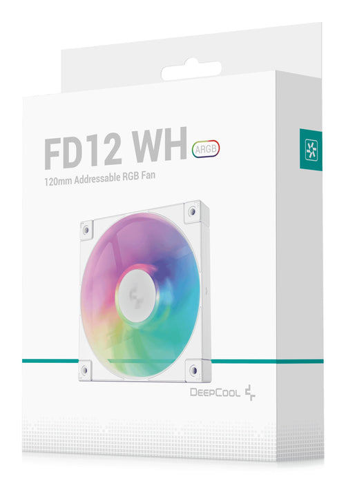EAN 6933412710875 - DeepCool FD12 ARGB Carcasa del ordenador Ventilador 12 cm Blanco 1 pieza(s) imagen 9