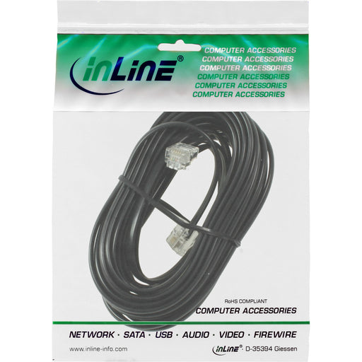 EAN 4043718084876 - InLine 18844N cable telefónico 6 m Negro imagen 2