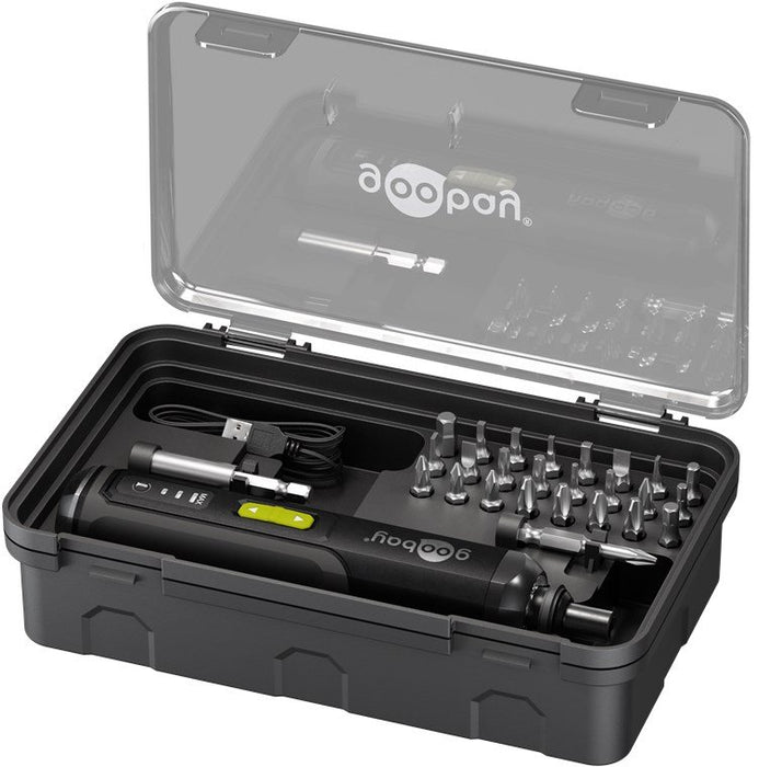 EAN 4040849778162 - Goobay 77816 destornillador eléctrico y llave de impacto 300 RPM Negro imagen 1