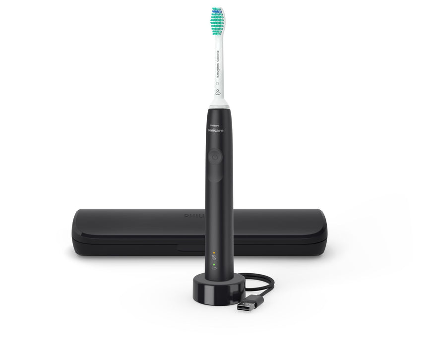 EAN 8710103985679 - Philips 3100 series HX3673/14 cepillo eléctrico para dientes Adulto Cepillo dental sónico Negro imagen 1