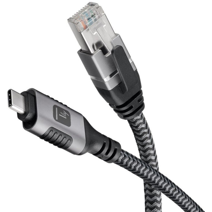EAN 8059018369724 - Techly ICOC U3C-RJ45-030 cable de red Plata, Negro 3 m Cat6 F/UTP (FTP) imagen 4