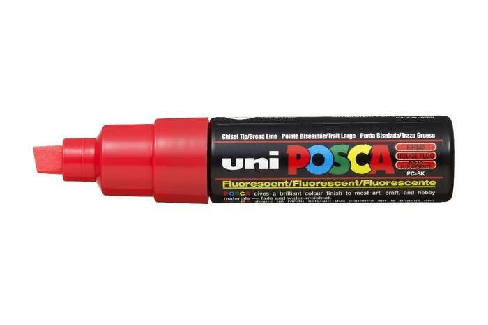 EAN 4902778916919 - POSCA uni PC-8K marcador 1 pieza(s) Punta de cincel Rojo imagen 1