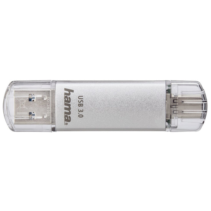 EAN 4047443414878 - Hama C-Laeta unidad flash USB 128 GB USB Type-A / USB Type-C 3.2 Gen 1 (3.1 Gen 1) Plata imagen 3