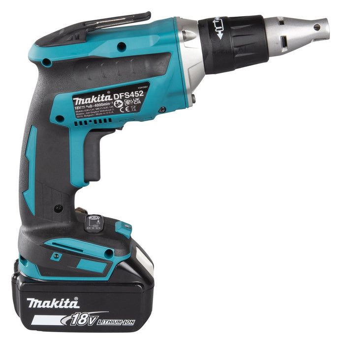 EAN 88381860161 - Makita DFS452TJX2 destornillador eléctrico y llave de impacto 4000 RPM Negro, Azul, Gris imagen 7