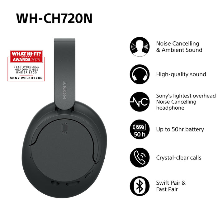 EAN 4548736142428 - Sony WH-CH720 Auriculares Inalámbrico y alámbrico Diadema Llamadas/Música USB Tipo C Bluetooth Negro imagen 2