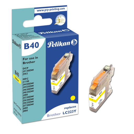 EAN 4018474707796 - Pelikan B40 Yellow cartucho de tinta 1 pieza(s) Compatible Alto rendimiento (XL) Amarillo imagen 1