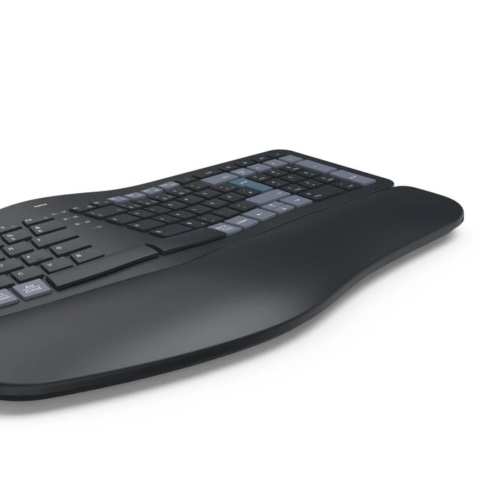 EAN 4047443520531 - Hama WK-900 Ergo teclado Hogar / Oficina RF Wireless + Bluetooth QWERTZ Alemán Negro, Azul, Gris Oscuro imagen 7
