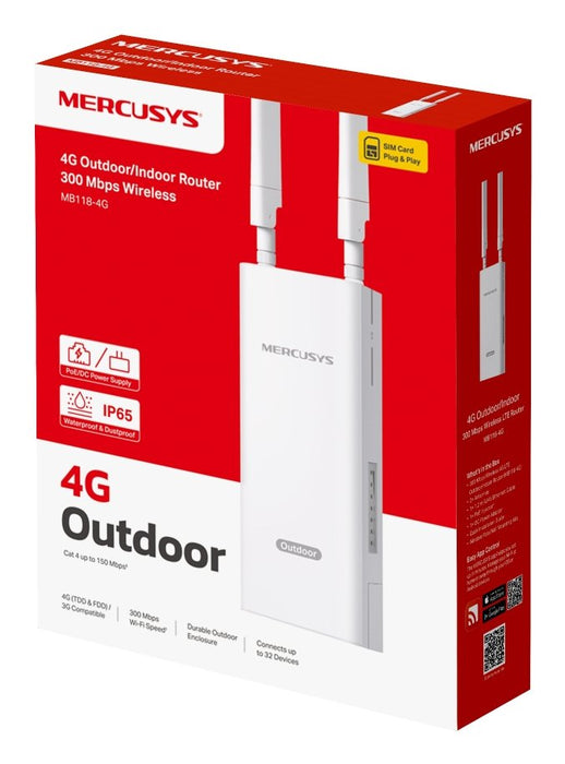 EAN 6957939002848 - Mercusys MB118-4G router inalámbrico Ethernet rápido Banda única (2,4 GHz) Blanco imagen 4