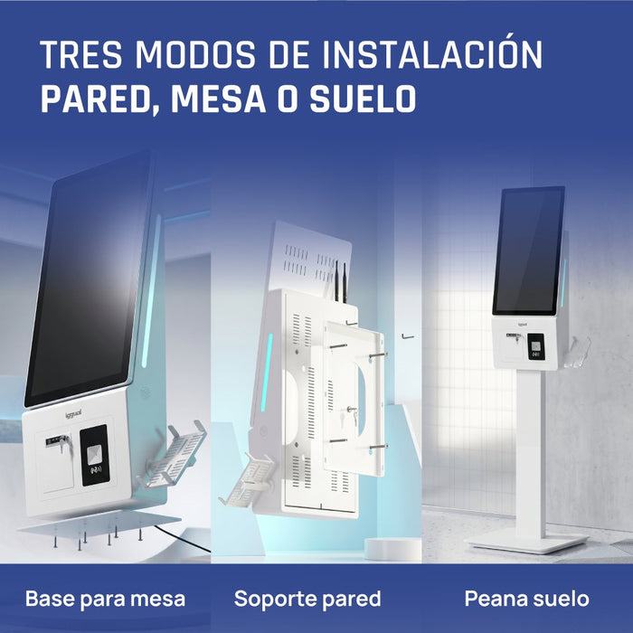 EAN 8435364319932 - iggual ORCHID KI-27 Diseño de quiosco 68,6 cm (27") LED Wifi 250 cd / m² Full HD Blanco Pantalla táctil P imagen 11