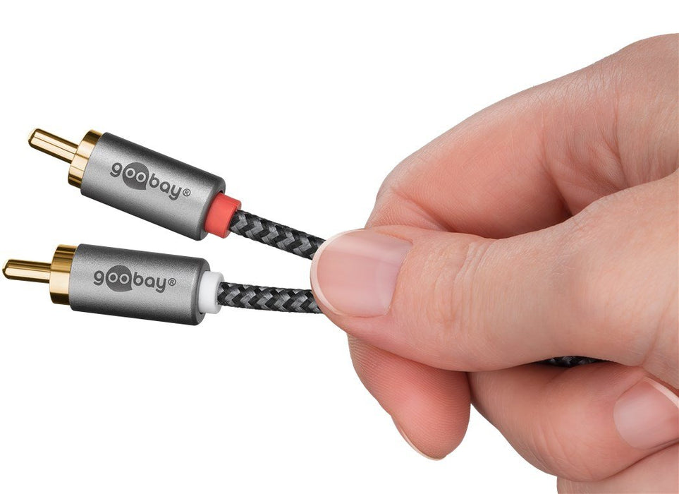 EAN 4040849652882 - Goobay 65288 cable de audio 2 m 3,5mm 2 x RCA Negro, Plata imagen 7