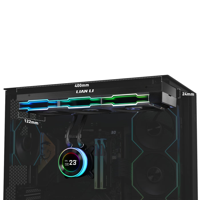 EAN 4718466018014 - Lian Li GA II Hydroshift II LCD-C 360TL Procesador Sistema de refrigeración líquida todo en uno 12 cm Neg imagen 3