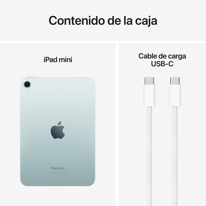 EAN 0195949729270 - Apple iPad mini 7th gen 128 GB 21,1 cm (8.3") Wi-Fi 6E (802.11ax) iPadOS 18 Azul imagen 10