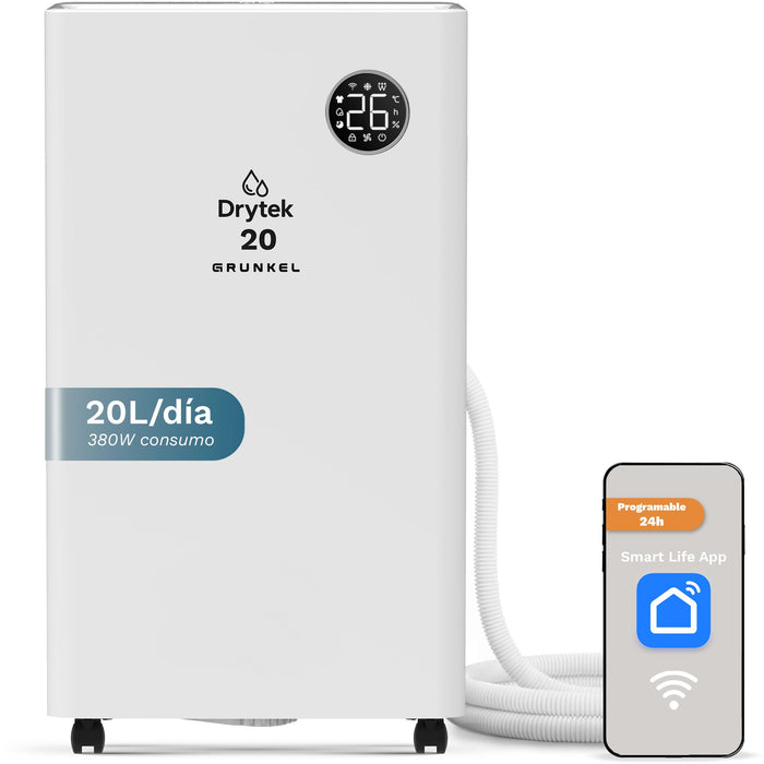 EAN 8426156019406 - Grunkel DH-20DT deshumidificador 5,5 L 45 dB Blanco imagen 1