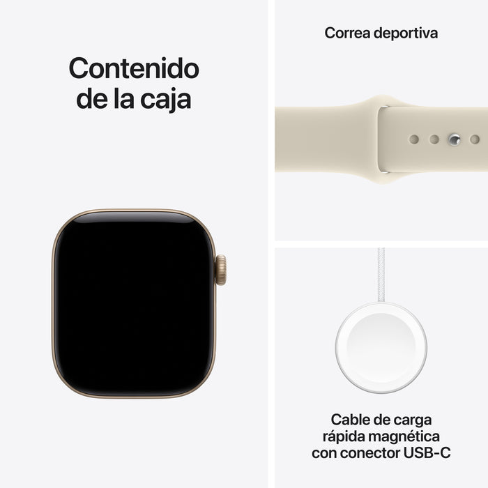 EAN 195951226002 - Apple Watch Series 12 OLED Digital 374 x 446 Pixeles Pantalla táctil Oro Wifi GPS (satélite) imagen 7