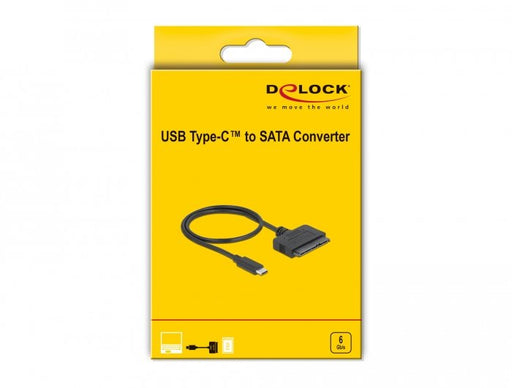 EAN 4043619638031 - DeLOCK 63803 cambiador de género para cable USB C 22-pin SATA Negro imagen 2