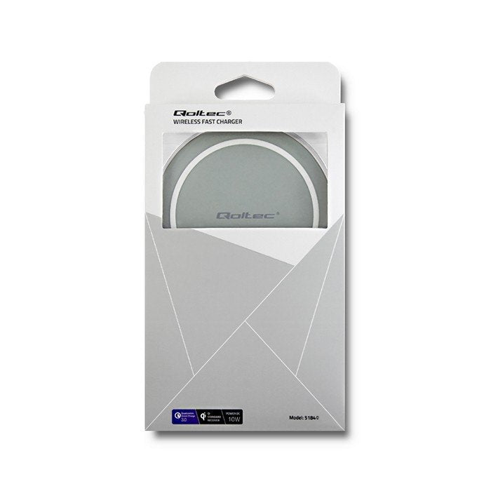 EAN 5901878518404 - Qoltec 51840 cargador de dispositivo móvil Otro, Smartphone, Tableta Gris CC Cargador inalámbrico Carga r imagen 3