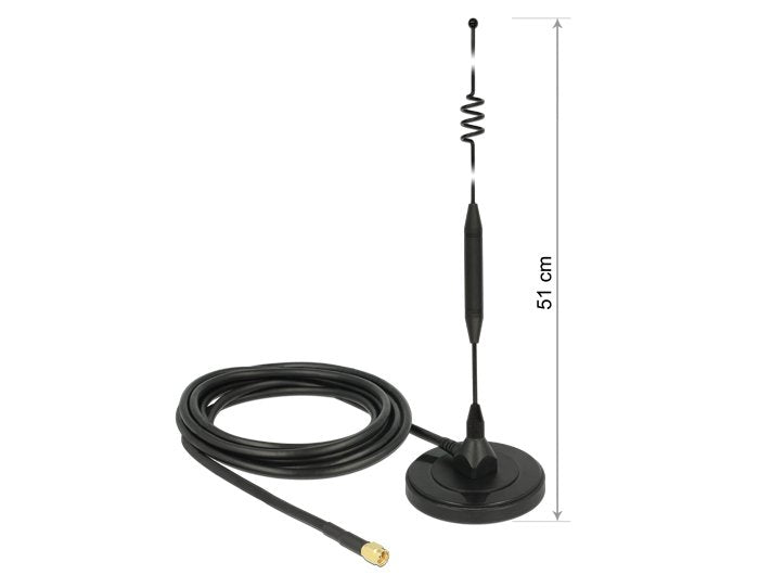 EAN 4043619124299 - DeLOCK 12429 antena para red Antena omnidireccional SMA 6 dBi imagen 1