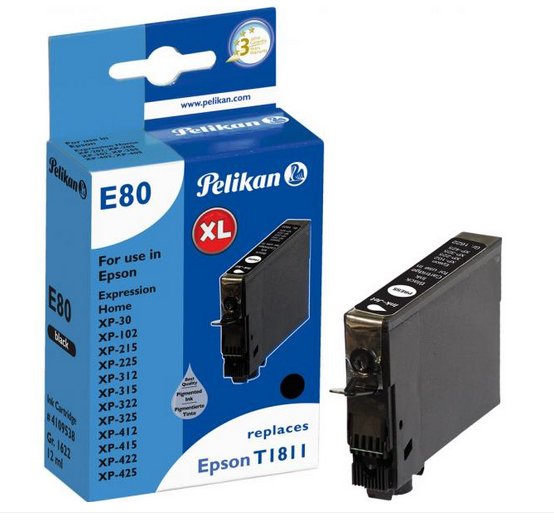 EAN 4018474109538 - Pelikan E80 cartucho de tinta Negro imagen 1