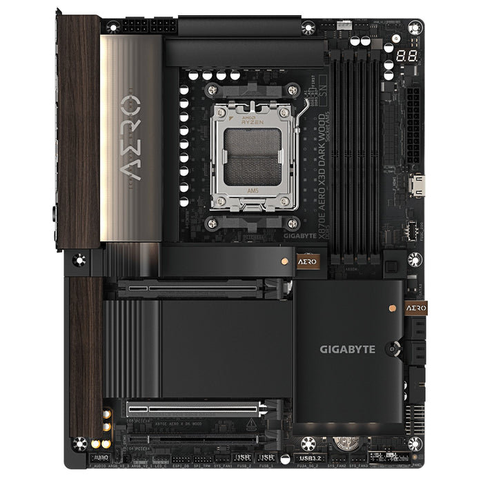 EAN 4719331880637 - GIGABYTE X870E AERO X3D DARK WOOD AMD X870E Zócalo AM5 ATX imagen 2