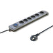 EAN 5901878501659 - Qoltec 50165 limitador de tensión Gris 6 salidas AC 230 V 1,8 m imagen 1