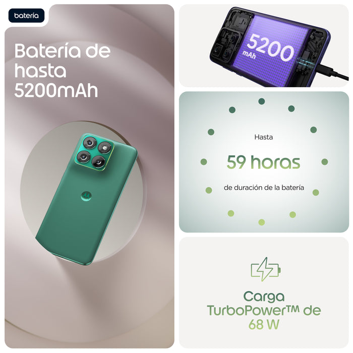 EAN 840493611174 - Motorola edge 70 fusion 17,2 cm (6.78") SIM doble Android 16.0 5G USB Tipo C 8 GB 256 GB 5200 mAh Verde imagen 10