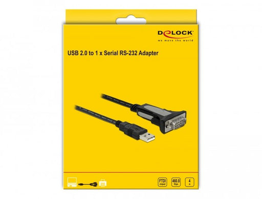 EAN 4043619663231 - DeLOCK 66323 cable de serie Negro USB tipo A DB-9 imagen 2