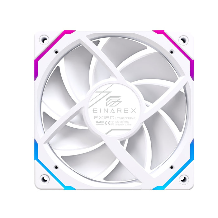 EAN 6977277360202 - Einarex EXFN-12CS1-W sistema de refrigeración para ordenador Carcasa del ordenador Ventilador 12 cm Blanc imagen 6