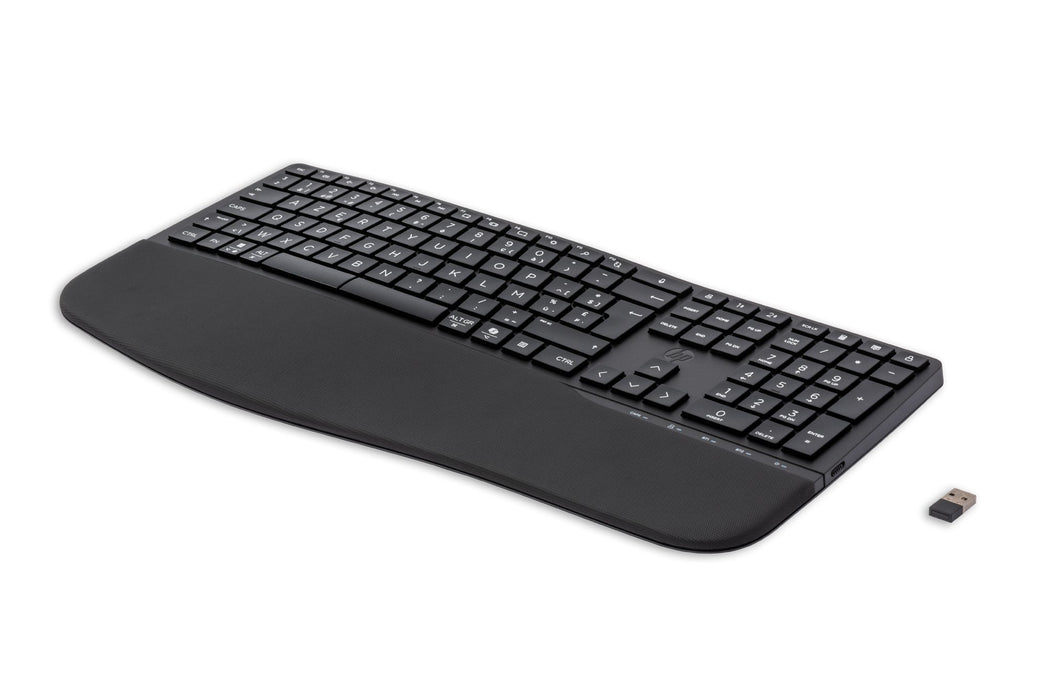 EAN 197498231440 - HP 680 Comfort Dual-Mode Keyboard teclado Hogar RF Wireless + Bluetooth AZERTY Belga Negro imagen 2