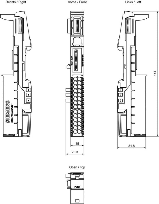 EAN 4025515080909 - Siemens 6ES7193-6BP40-0BA1 terminal eléctrico imagen 4