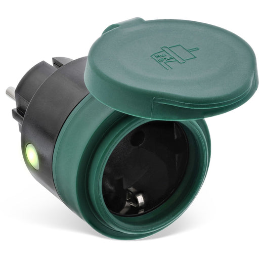 EAN 4043718291014 - InLine 40155O enchufe inteligente 3680 W Negro, Verde imagen 2