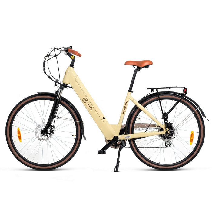 EAN 8434127501676 - Youin BK2128C bicicleta eléctrica Crema de color Aluminio 71,1 cm (28") 25,6 kg Ión de litio imagen 1
