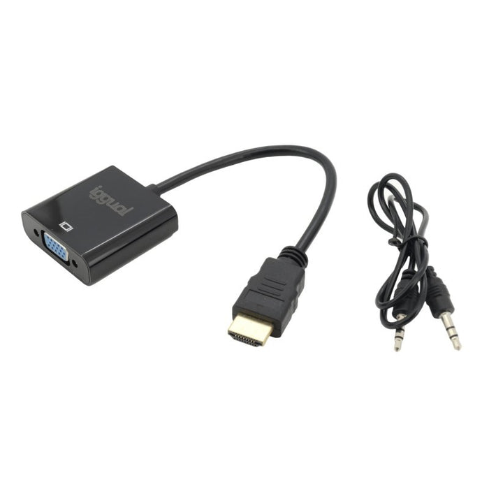 EAN 8435364317303 - iggual IGG317303 adaptador de cable de vídeo 0,2 m HDMI tipo A (Estándar) VGA (D-Sub) Negro imagen 2