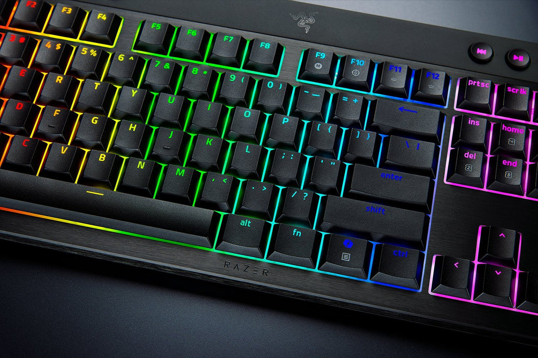 EAN 8887910073612 - Razer BlackWidow V4 Low-Profile Tenkeyless HyperSpeed teclado Juego USB + RF Wireless + Bluetooth Negro imagen 4