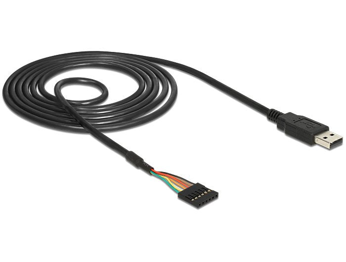 EAN 4043619837847 - DeLOCK 1.8m USB2.0-A/TTL 6-p cable USB 1,8 m USB A Negro imagen 1