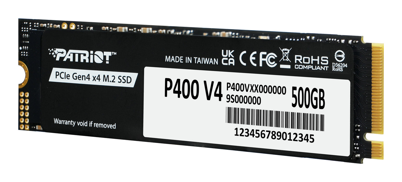 EAN 4711378421644 - Patriot Memory P400 V4 500 GB M.2 PCI Express 4.0 NVMe imagen 3