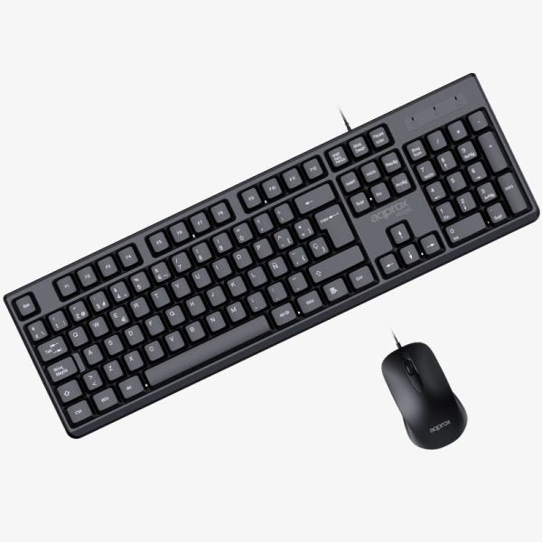 EAN 8435099535263 - Approx APPMX245 teclado Ratón incluido Universal USB QWERTY Español Negro imagen 2