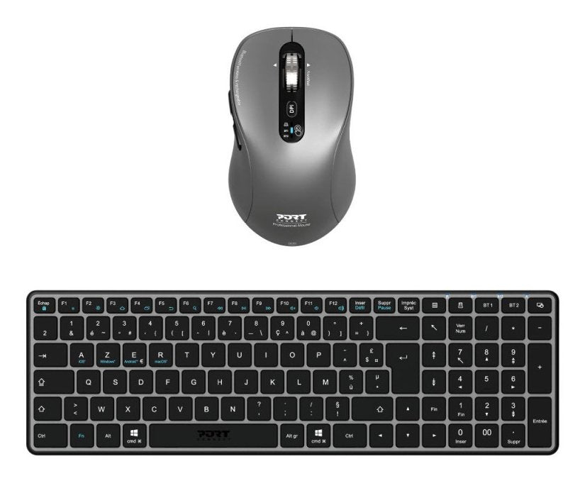 EAN 3567042031364 - Port Designs 900908RFR teclado Ratón incluido Universal RF Wireless + Bluetooth AZERTY Gris imagen 6