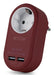 EAN 5999097985442 - Entac EPAG-1EE-2USB-BR adaptador de enchufe eléctrico Tipo F Borgoña imagen 1