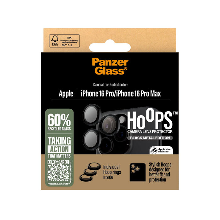 EAN 5715685003011 - PanzerGlass ® Hoops® Camera Lens Protector Black iPhone 16 Pro | 16 Pro Max Protector de pantalla Apple 1 imagen 3