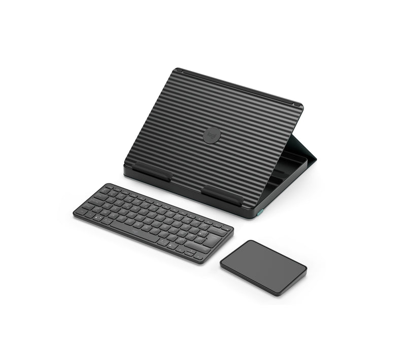 EAN 5099206107977 - Logitech Casa Pop-Up Desk AZERTY Francés Bluetooth Gris, Negro imagen 4