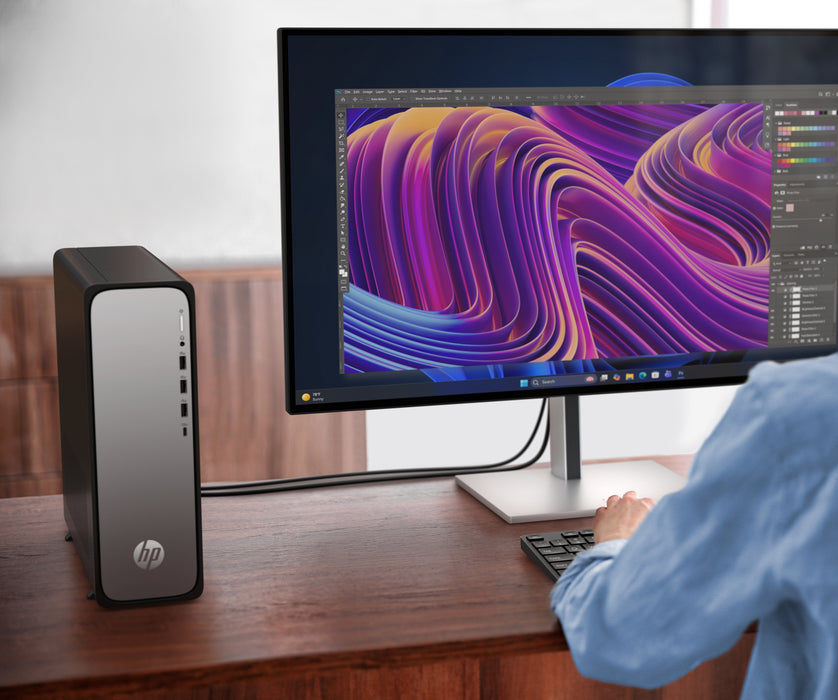 EAN 881767230141 - HP OmniDesk Slim Desktop S04-0001ns PC AMD Ryzen™ 7 12 GB DDR5-SDRAM 512 GB SSD FreeDOS Torre Plata imagen 8