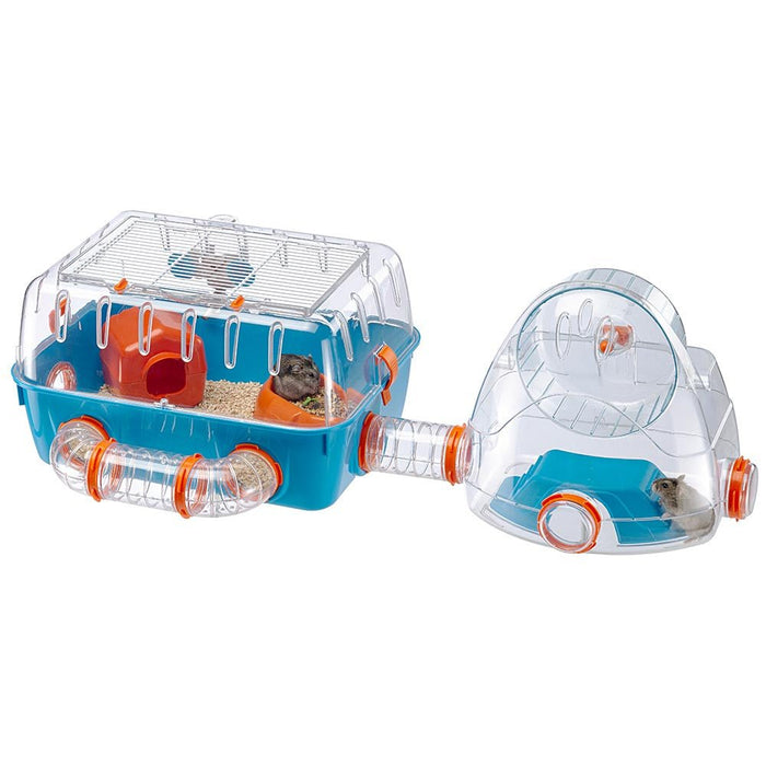 EAN 8010690073101 - Ferplast Combi 2 Hámster Azul, Transparente imagen 5