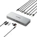 EAN 9350784101211 - ALOGIC TB4DU4 base para portátil y replicador de puertos Alámbrico Thunderbolt Gris, Negro imagen 3